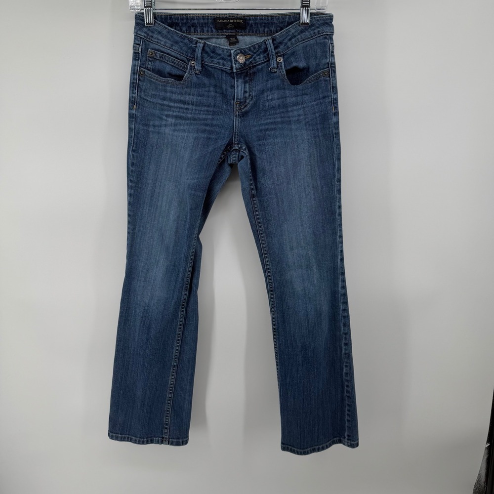 Banana Republic Petite Bootcut Jeans Medium Wash Size 25 DP